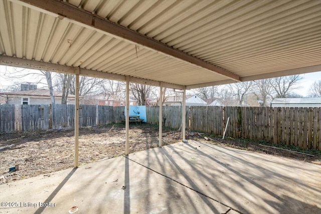 view of patio / terrace featuring a fenced backyard