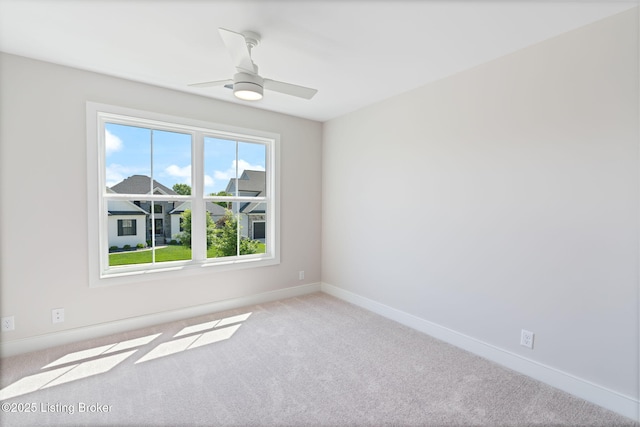 3314 Catalpa Farms Dr, Fisherville, KY 40023 - empty room featuring carpet flooring, baseboards, and a ceiling fan