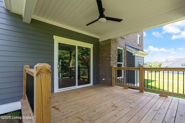 3314 Catalpa Farms Dr, Fisherville, KY 40023 - wooden deck with ceiling fan