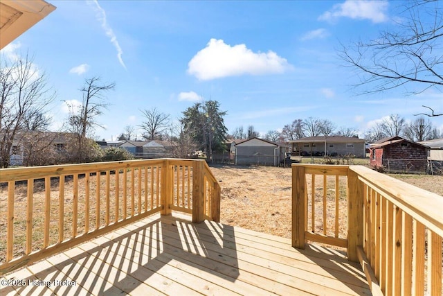 deck featuring a residential view