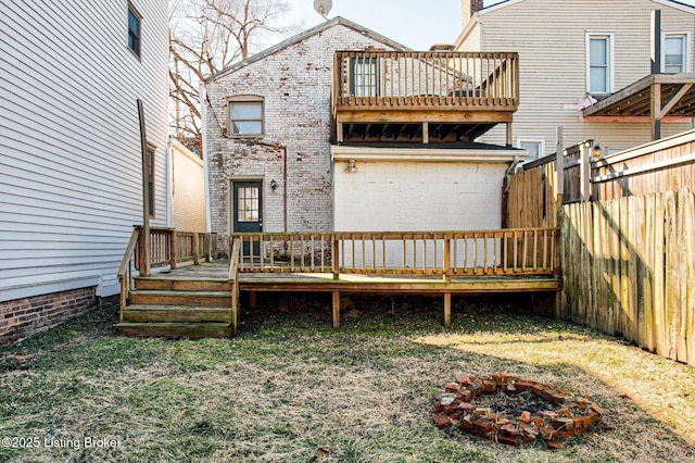 wooden deck featuring fence