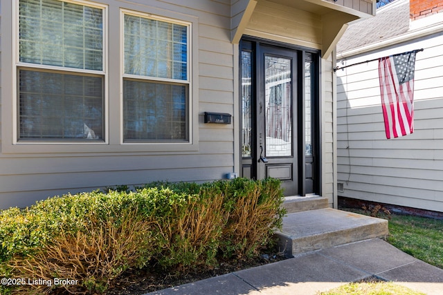 view of property entrance