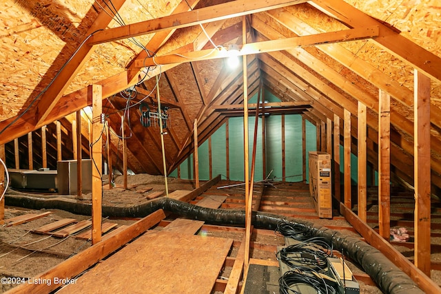 view of attic