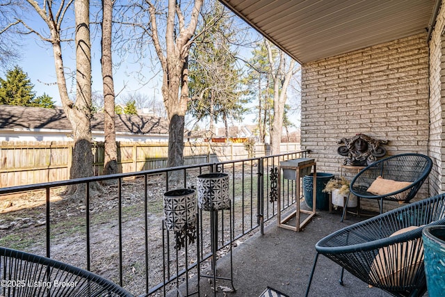 view of balcony