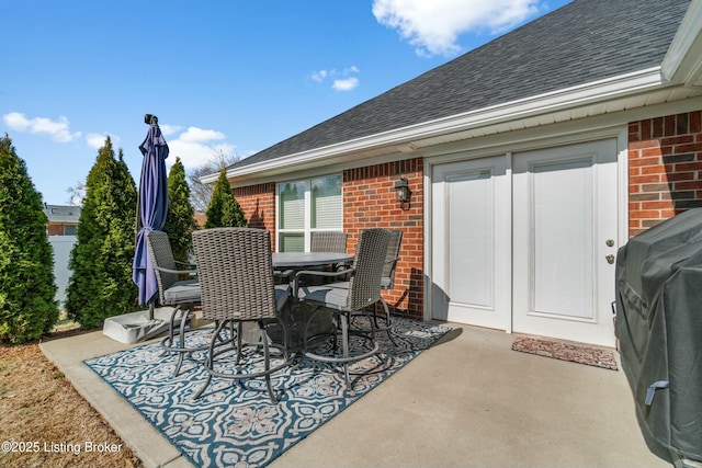 view of patio / terrace featuring outdoor dining space