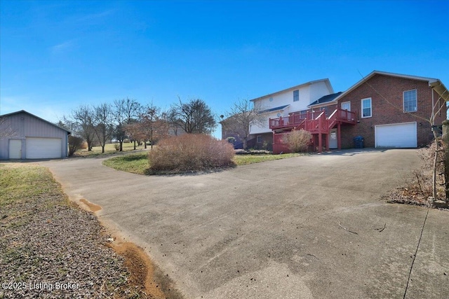 view of road featuring driveway