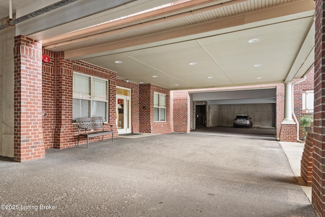 view of patio / terrace with driveway