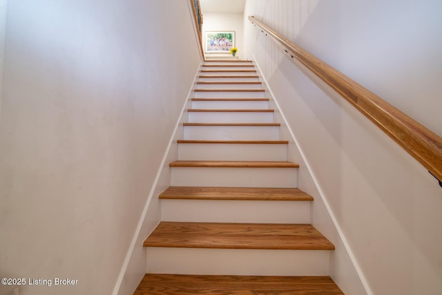 view of stairway