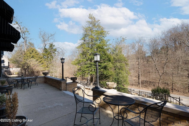 view of patio / terrace featuring outdoor dining space