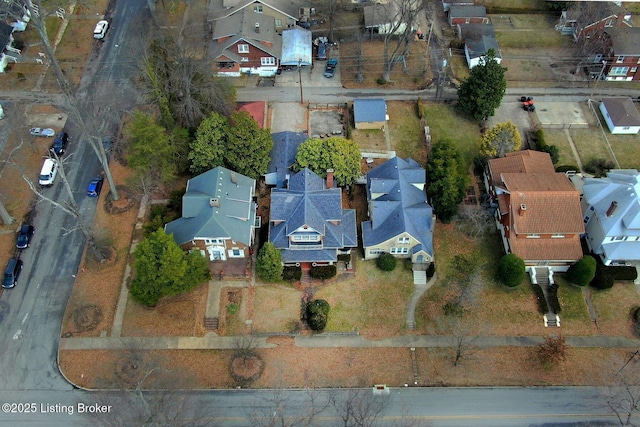 birds eye view of property featuring a residential view