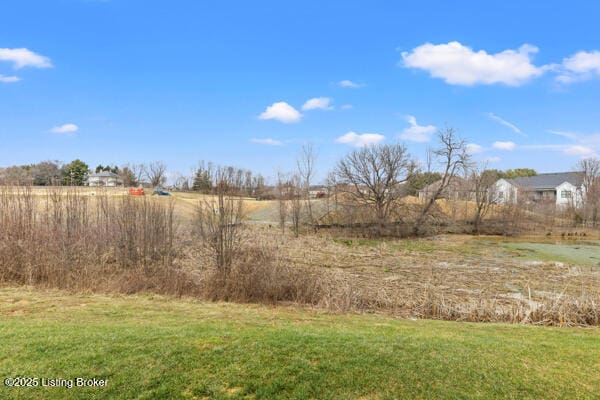 view of yard featuring a rural view