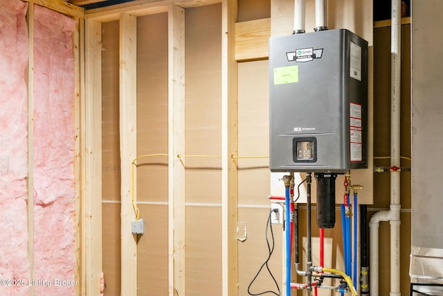 utilities featuring tankless water heater