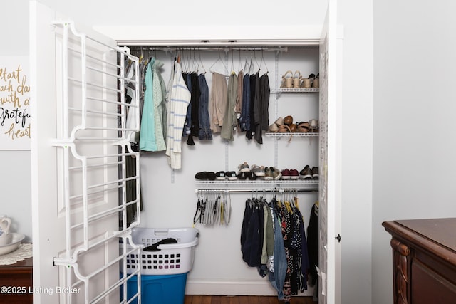 view of closet