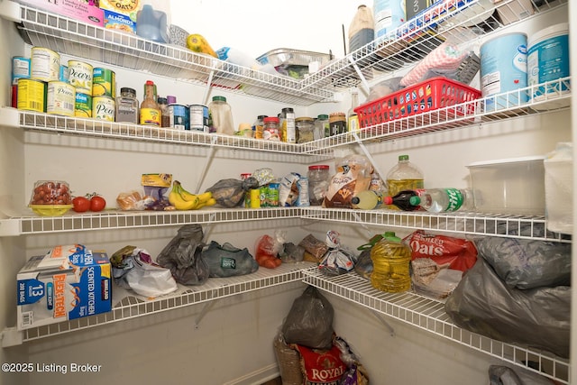 view of pantry