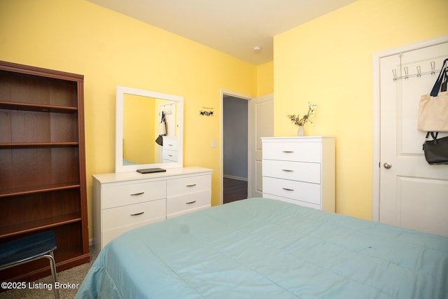bedroom featuring carpet flooring