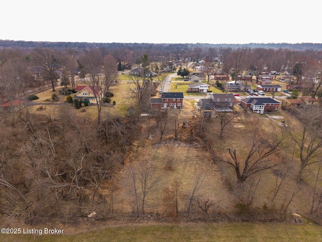 drone / aerial view with a residential view