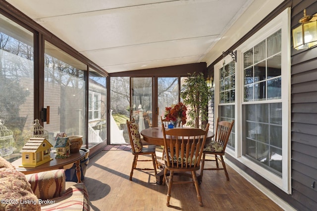 view of sunroom / solarium