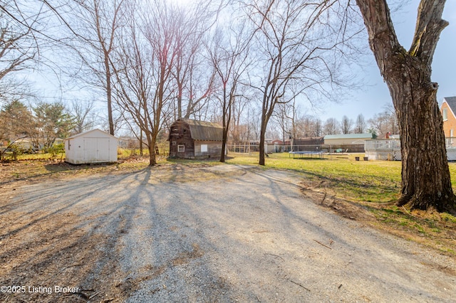 exterior space featuring driveway