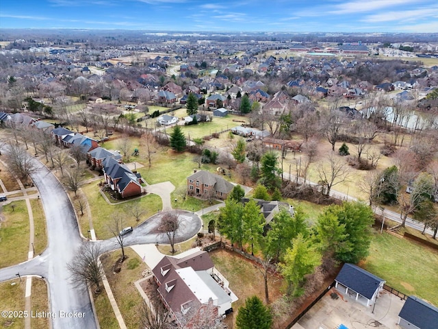 drone / aerial view featuring a residential view