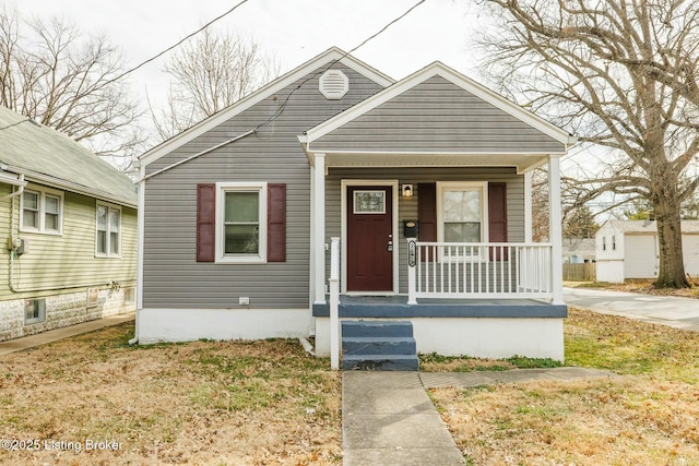 bungalow with a porch