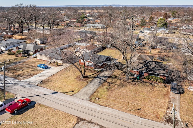 birds eye view of property featuring a residential view