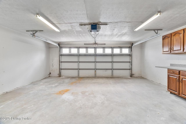 parking garage with a garage door opener