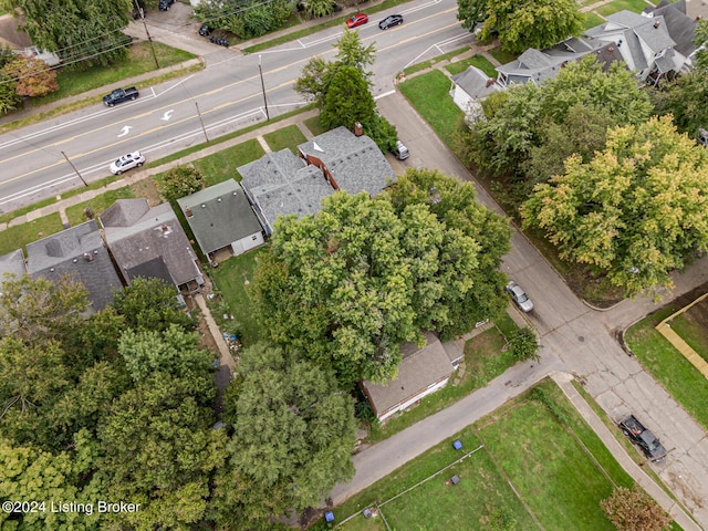 bird's eye view with a residential view