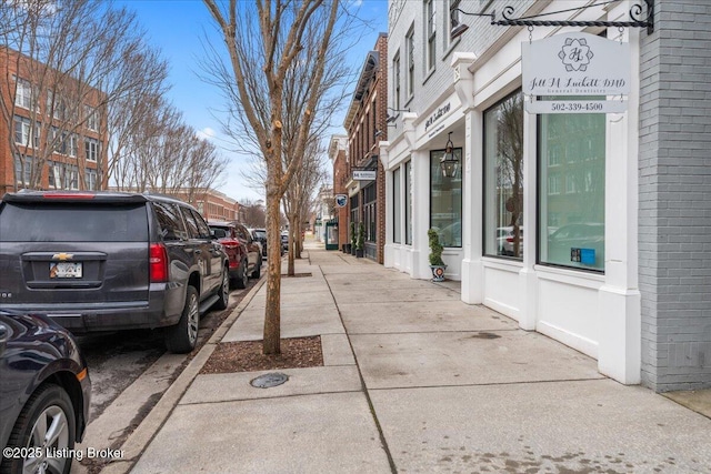 view of street with sidewalks