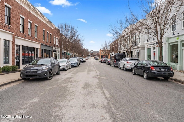 view of street with sidewalks