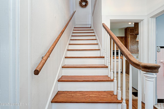 view of stairway