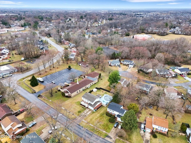 bird's eye view featuring a residential view