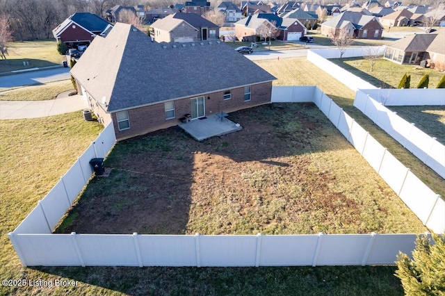 drone / aerial view featuring a residential view