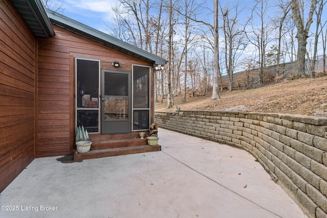 view of patio with entry steps