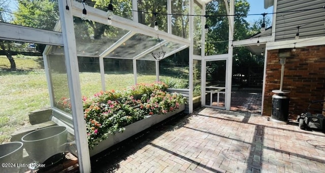 view of sunroom