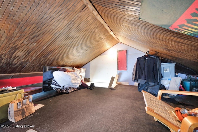 view of attic