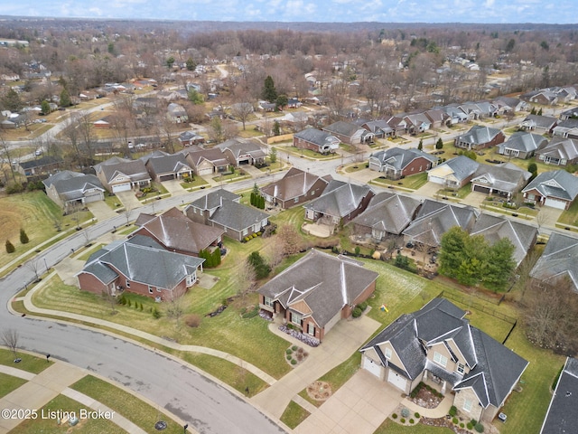 drone / aerial view featuring a residential view