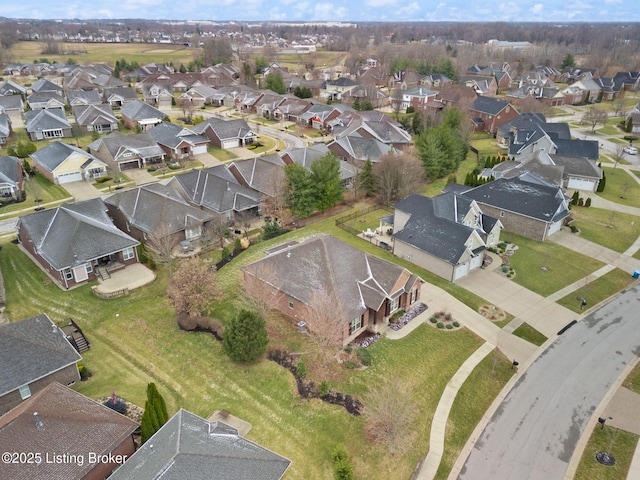 drone / aerial view featuring a residential view