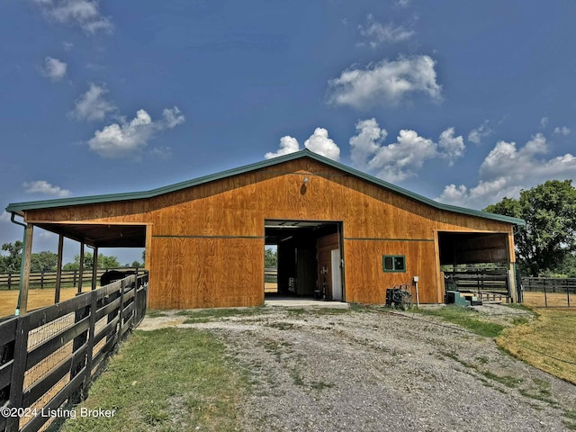 view of stable