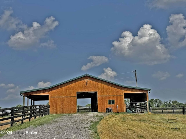 view of outbuilding featuring an outbuilding and an exterior structure