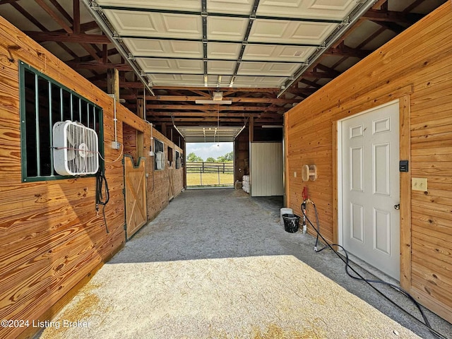 view of horse barn