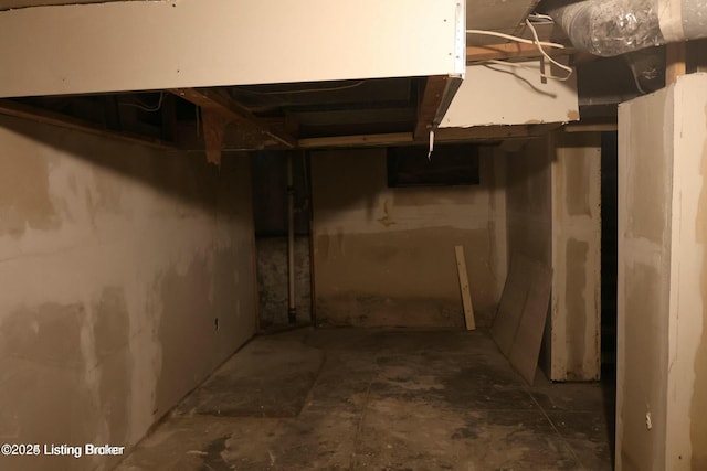 below grade area featuring crawl space