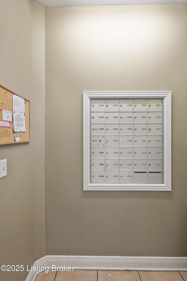 room details featuring mail area and baseboards