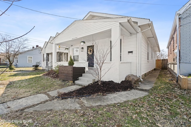 view of front of home with a porch