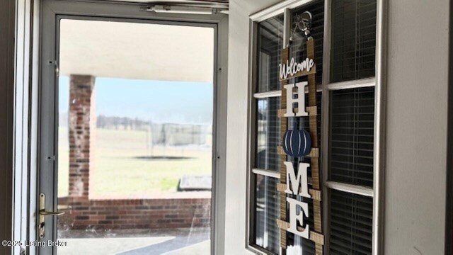 view of doorway to outside