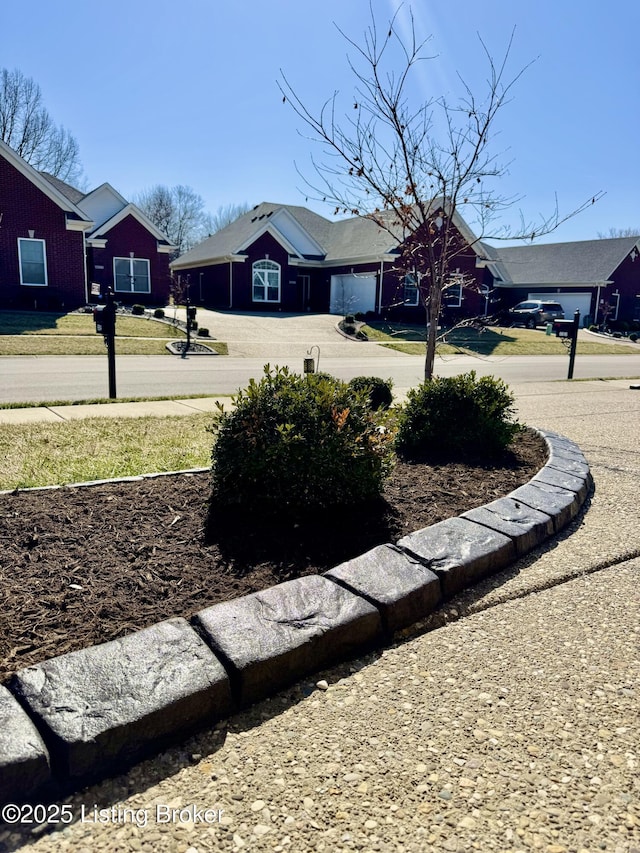 view of yard with a residential view