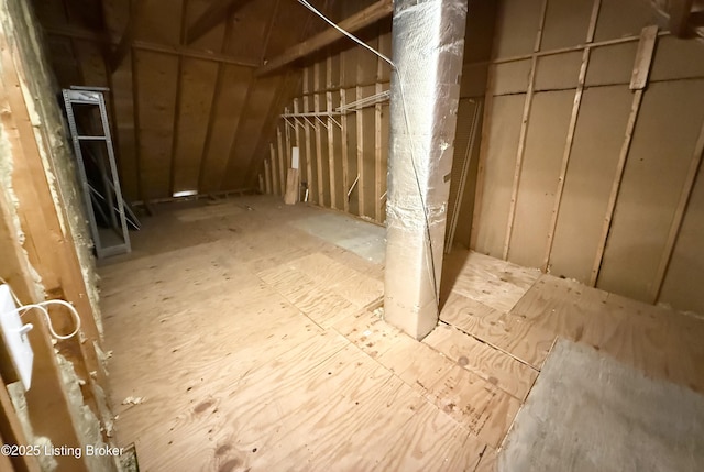 view of attic