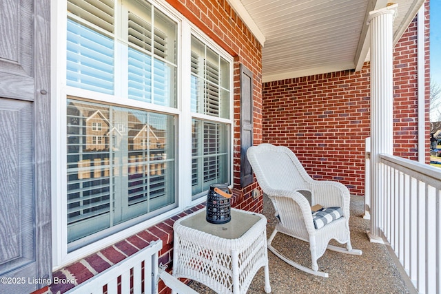 balcony with a porch