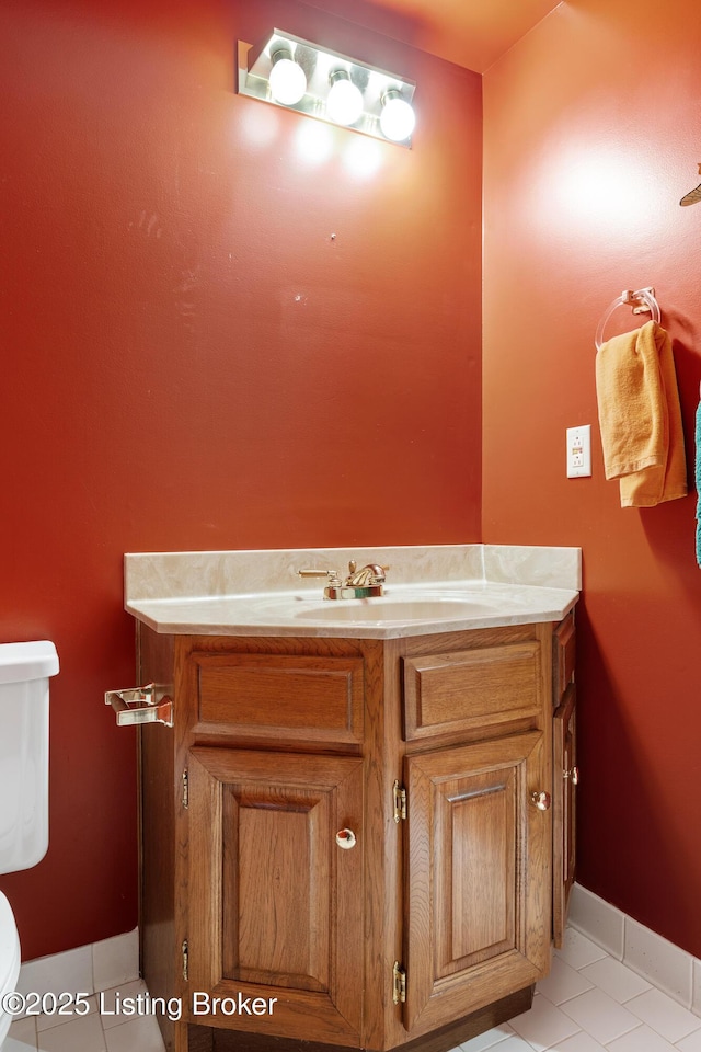 602 Club Ln, Louisville, KY 40207 - bathroom with vanity and tile patterned floors