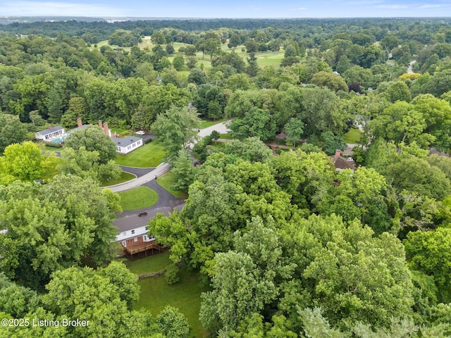602 Club Ln, Louisville, KY 40207 - drone / aerial view of a heavily wooded area