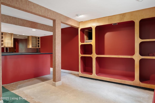 602 Club Ln, Louisville, KY 40207 - interior space with concrete floors and baseboards